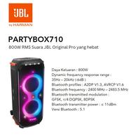 Gambar Speaker bluetooth JBL tipe Partybox710 | Party box 710 Original dari Interaudio undefined 1 Tokopedia