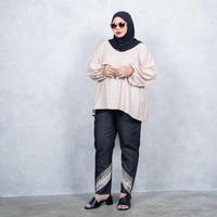 Gambar HB Bohemian Jeans Panjang Wanita Denim Strech Washed Premium Quality - S dari hijaberbutik undefined 1 Tokopedia