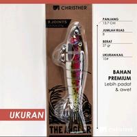 Gambar Umpan Casting THE ANGLER WADER 8-Ruas 13,7cm 27gr / Jointed Segmented Fishing Lure Pancing - Iwak Bandeng dari Christhershop undefined 4 Tokopedia