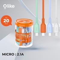 Gambar Olike D306 (D306M) Kabel Data Micro USB Fast Charging 2.1A SATUAN dari Tokows undefined 1 Tokopedia