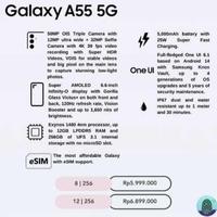 Gambar Samsung Galaxy A55 5G Ram 8/256 GB New Garansi Resmi Samsung Indonesia - Lilac dari Elci Phoneshop undefined 3 Tokopedia