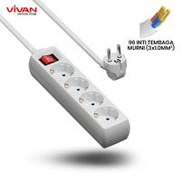Gambar VIVAN VPS-H002A Stop Kontak Saklar 4 lubang with switch Inti Tembaga dari Vivan Audio Store undefined 1 Tokopedia