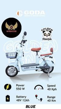 Gambar New sepeda listrik Goda 150 golden panda 550watt - grey dari Castlebike.id undefined 5 Tokopedia