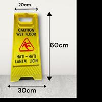 Gambar Warning Wet Floor Sign / Papan Peringatan Licin / CUIDADO - cuidado piso dari Berjaya Safety undefined 1 Tokopedia