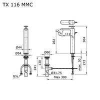 Gambar Kran Wastafel TOTO TX116MMC / Lavatory Faucet TOTO (Hot - Cold) dari Indoestri Bangunan undefined 2 Tokopedia