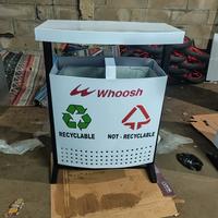 Gambar Tempat sampah outdoor 2in1 topi knockdown dari HM Mandiri Baru undefined 2 Tokopedia