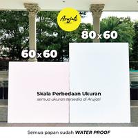 Gambar Alas Papan Background Foto Semen BESAR / HardBoard 60 x 80 cm Arujati - Pure White dari Arujati undefined 5 Tokopedia