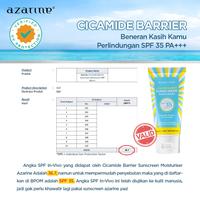 Gambar azarine cicamide barrier sunscreen moisturizer spf 35 PA++++ (biru) dari murnikosmetik undefined 3 Tokopedia
