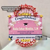 Gambar [CUSTOM • FREE GIFT BOX] Papan Karang Bunga Mini Ulang Tahun Ultah - Red dari rivanstore11 undefined 5 Tokopedia