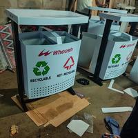Gambar Tempat sampah outdoor 2in1 topi knockdown dari HM Mandiri Baru undefined 5 Tokopedia