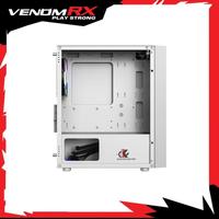 Gambar Venomrx Baldur Omega Black / White Free 2 Fan ARGB Micro ATX Casing PC - Hitam dari Dunia Komputer KDI undefined 2 Tokopedia