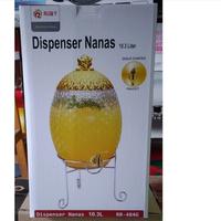 Gambar Dispenser Kristal Nanas Dispenser Kaca Nanas Gold Tempat Wadah Air dari Gold3n Store undefined 2 Tokopedia