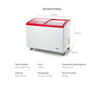 Gambar FREEZER BOX UCHIDA KACA 300 L UFH 300 C (FREE ONGKIR SBY) dari suryaagungrungkut undefined 2 Tokopedia