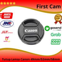 Gambar Lens Cap/Lenscap Tutup Lensa Camera Canon DSLR EOS 49mm/52mm/58mm/62mm - 49mm dari First Cam undefined 2 Tokopedia