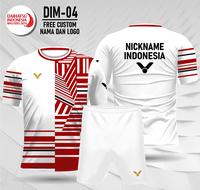 Gambar jersey set badminton victor baju buku tangkis baju teni kaos olah raga - Putih, XS dari BK KAOS JAYA undefined 2 Tokopedia