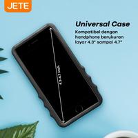 Gambar Soft Case JETE HP Universal Casing Silicone 4,3 - 4,7 Inch Premium - Hitam dari Doran Gadget Store undefined 3 Tokopedia