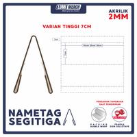 Gambar AKRILIK / ACRYLIC / DISPLAY MEJA NAMA PANITIA SEGITIGA NAMA AKRILIK - 5x20cm dari Lumimerch undefined 2 Tokopedia
