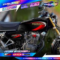 Gambar STRIPING VARIASI MOTOR GL 100 / STICKERS LIST MOTOR HONDA GL 100 - UNGU PINK, HOLOGRAM dari Petrok Striping undefined 1 Tokopedia