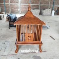 Gambar kandang ayam kurungan ayam kayu jati jepara dari Nania Living Official undefined 2 Tokopedia