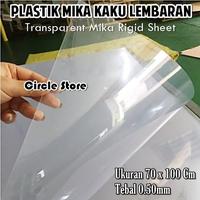Gambar Plastik Mika PVC Frosted Kaku Sampul Agenda 70cm x 100cm Tebal 0.5mm - Trans Polos - Trans Garis dari Circle Store Official undefined 1 Tokopedia