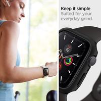 Gambar Case Apple Watch 4/5/6/SE 44mm Spigen Thin Fit Hardcase Slim Casing - Metallic Blue dari Xperience Store undefined 5 Tokopedia