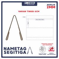 Gambar AKRILIK / ACRYLIC / DISPLAY MEJA NAMA PANITIA SEGITIGA NAMA AKRILIK - 5x20cm dari Lumimerch undefined 3 Tokopedia
