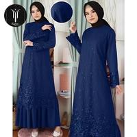 Gambar Gamis bruklat / Dress kondangan - Merah Muda, L dari Y_handcraft undefined 3 Tokopedia