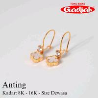 Gambar Anting Emas Kawatan Clover - Toko Emas Gadjah - Kuning Ct Hitam, 8 K dari Toko Emas Gadjah - Sejak 1918 undefined 2 Tokopedia