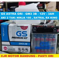 Gambar AKI GS PREMIUM KIT GM3 12V 3Ah aki basah motor 2 TAK RX KING NINJA 150 dari Battery Accu Aki Bandung undefined 1 Tokopedia