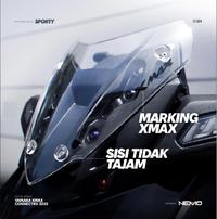 Gambar NEMO Windshield  Visor Yamaha Xmax Connected 2023 - 2024 Tipe Sporty - Hitam dari N.S Variasi undefined 3 Tokopedia