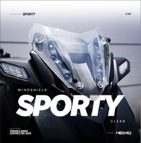 Gambar NEMO Windshield  Visor Yamaha Xmax Connected 2023 - 2024 Tipe Sporty - Hitam dari N.S Variasi undefined 1 Tokopedia