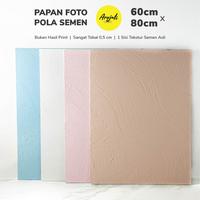 Gambar Alas Papan Background Foto Semen BESAR / HardBoard 60 x 80 cm Arujati - Pure White dari Arujati undefined 1 Tokopedia