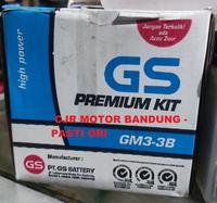 Gambar AKI GS PREMIUM KIT GM3 12V 3Ah aki basah motor 2 TAK RX KING NINJA 150 dari Battery Accu Aki Bandung undefined 3 Tokopedia
