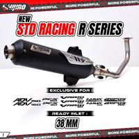 Gambar Knalpot STD racing Shijiro type NEW R series for AEROX N-MAX VARIO PCX - ADV 160, End cup Stenlis dari Shijiro Racing Store One undefined 1 Tokopedia