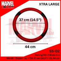 Gambar SARUNG STIR MOBIL 2 IN 1 COVER STEERING WHEEL MOBIL UNIVERSAL - Cokelat, M dari MARVEL AUTOSHOP undefined 2 Tokopedia