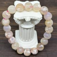 Gambar Gelang crystal pink flower agate ada sertifikat dari Paeonia.id undefined 3 Tokopedia