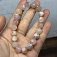 Gambar Gelang crystal pink flower agate ada sertifikat dari Paeonia.id undefined 4 Tokopedia