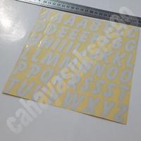 Gambar Cutting Sticker Alphabet Abjad Huruf Font Miring Stiker Label Variasi dari Lotto_shop undefined 3 Tokopedia