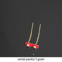 Gambar anting rantai pentol 1 gram dari cahaya bintang anyih undefined 3 Tokopedia