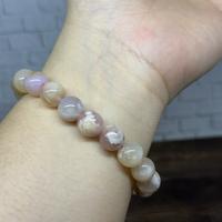 Gambar Gelang crystal pink flower agate ada sertifikat dari Paeonia.id undefined 5 Tokopedia