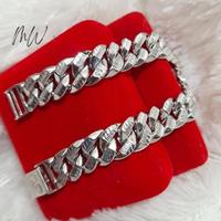 Gambar GELANG RANTE SISIK NAGA KOPONG PERAK 925 LAPIS EMAS PUTIH Berkualitas - 16cm dari mas Wellut undefined 2 Tokopedia
