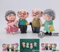 Gambar Figurine Topper Cake Dekorasi Aksesoris Pasangan Couple Kakek Nenek - Kursi dari Junoct Shop undefined 1 Tokopedia