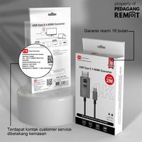 Gambar Kabel MHL USB Type C 3.1 to HDMI Full HD 4K 30Hz (HP to TV) PX MHA-20C dari Pedagang Remote_NEW undefined 5 Tokopedia