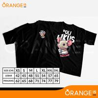 Gambar Kaos Kata-kata Poli Tikus Baju Sablon Custom Cotton Combed - Putih, XL dari ORANGE15 undefined 1 Tokopedia