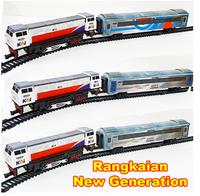 Gambar TERMURAH.. Kereta Api Indonesia - Gerbong Rangkaian Kereta Api - F set biru oren dari GRIY@NAK undefined 3 Tokopedia