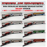 Gambar mainan Kereta Api Indonesia miniatur Kereta Api Gerbong Dan Lokomotif - set strip-ornge dari L@KUL@RISTORE undefined 3 Tokopedia