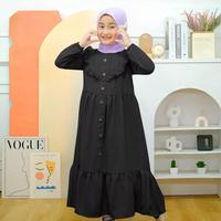 Gambar GAMIS ANAK PEREMPUAN MODEL ALFIRA 3-12 TAHUN - Hijau Army, 3-4 tahun dari Lapak Pakaian Anak undefined 5 Tokopedia