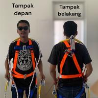 Gambar Body Harness double hook / Safety Belt dari Ameko Teknik SMG undefined 1 Tokopedia