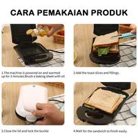Gambar Express Sandwich Maker 3 In 1 Pemanggang Roti Toaster Waffle S021 - Random dari tokokadounik koleksi undefined 2 Tokopedia