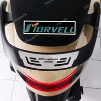 Gambar honda stylo 160 behel garnish cover pegangan belakang - Silver Chrome dari Morvell Motoproject undefined 4 Tokopedia